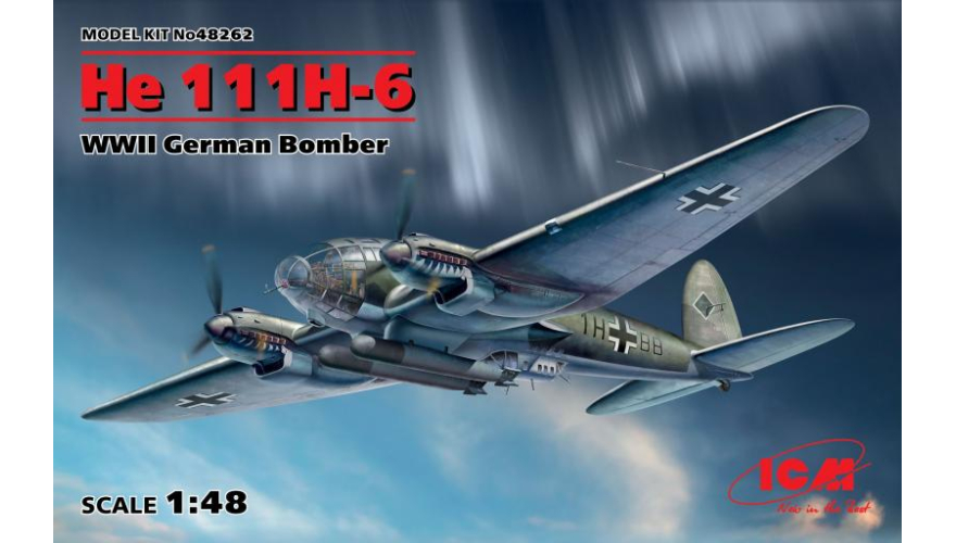      Heinkel He 111H-6,  ICM  1:48.