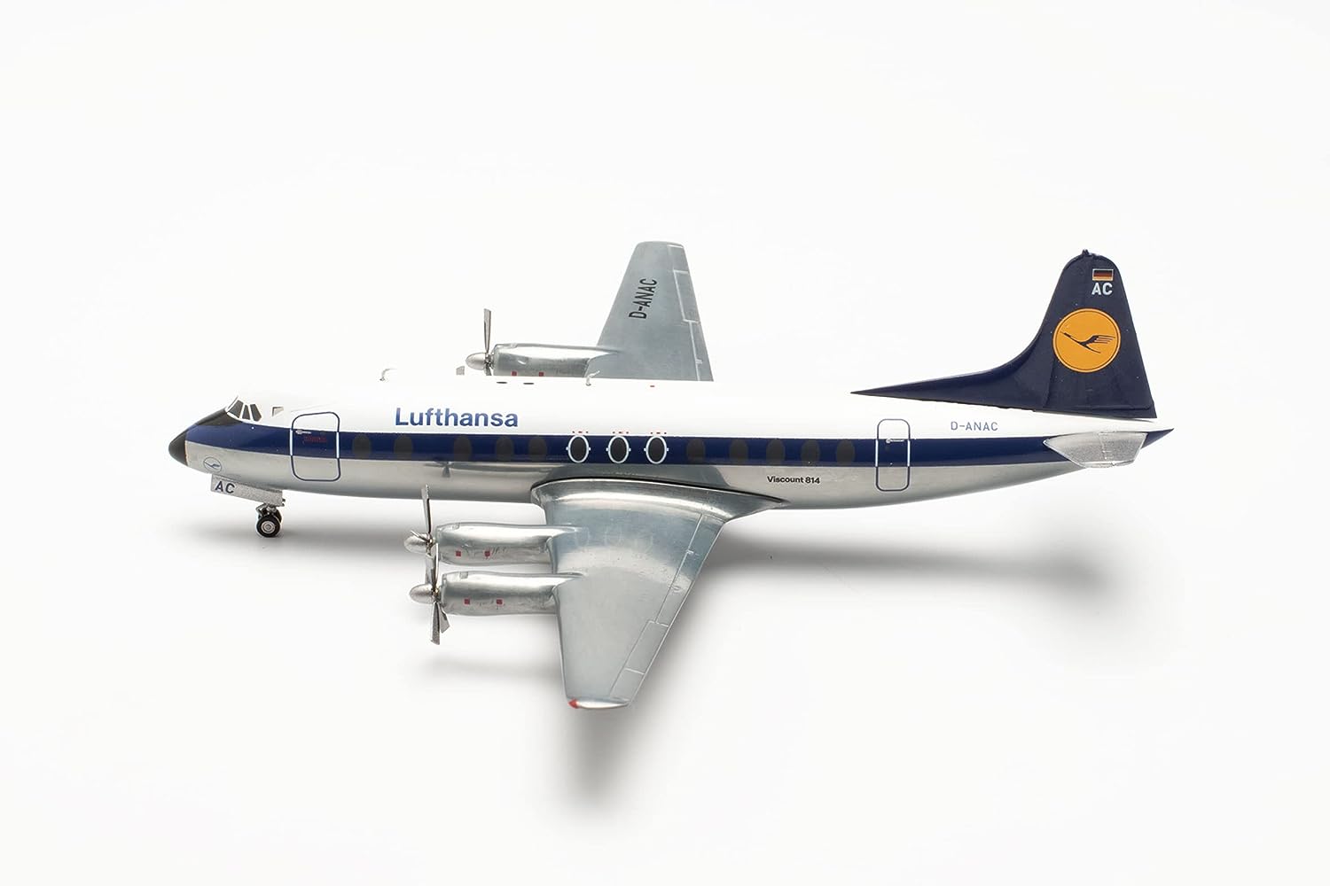  Vickers Viscount 800 Lufthansa, 1:200, herpa 572255. # 2 hobbyplus.ru