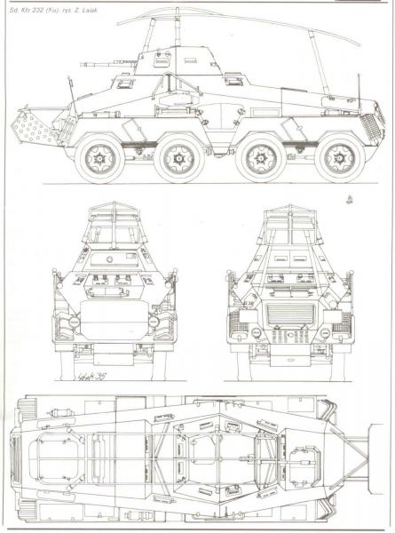       Sd. Kfz 232 FU (8-RAD),  1/72, : Rod704 # 6 hobbyplus.ru