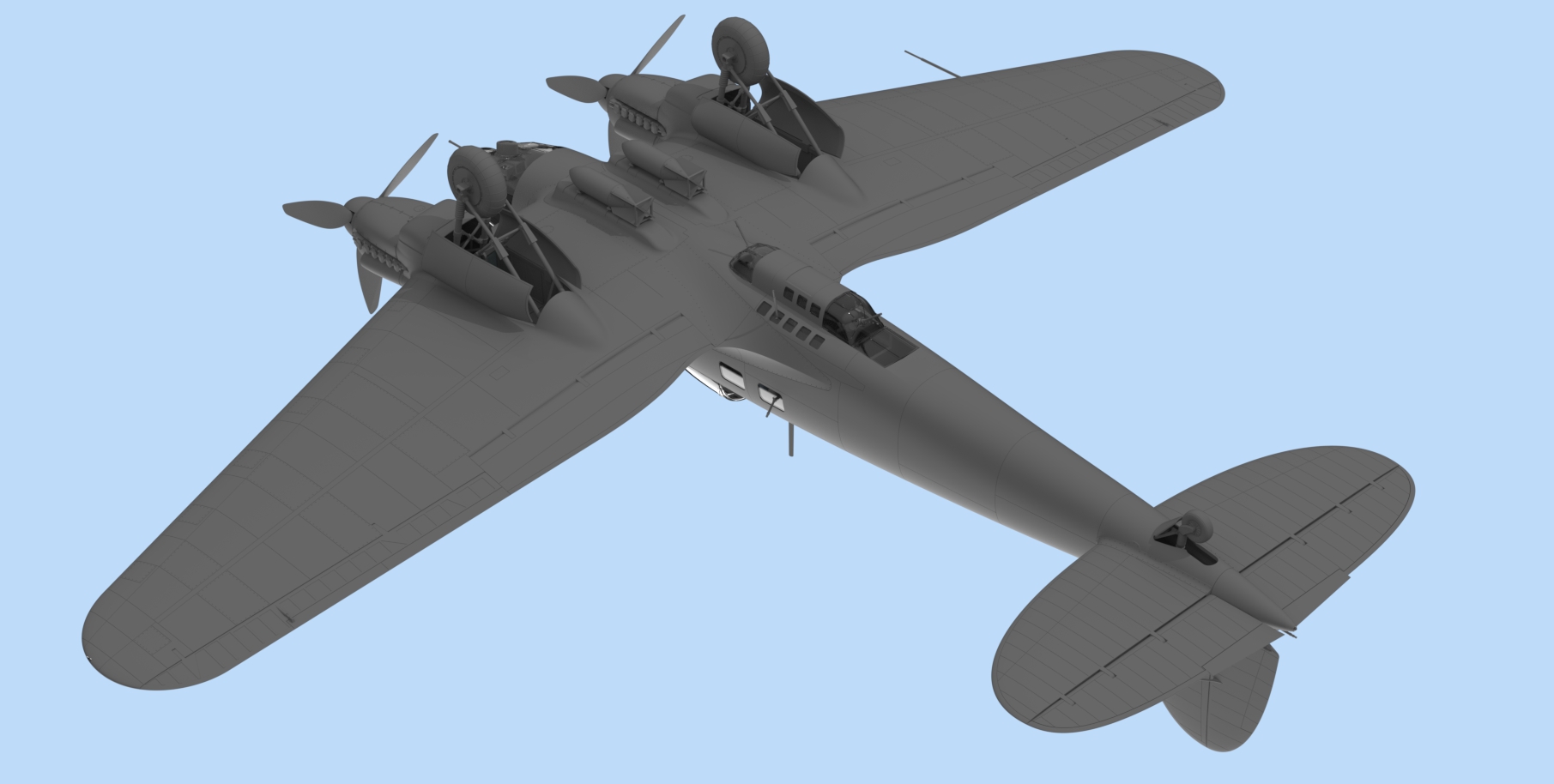      Heinkel He 111H-6,  ICM  1:48. # 4 hobbyplus.ru