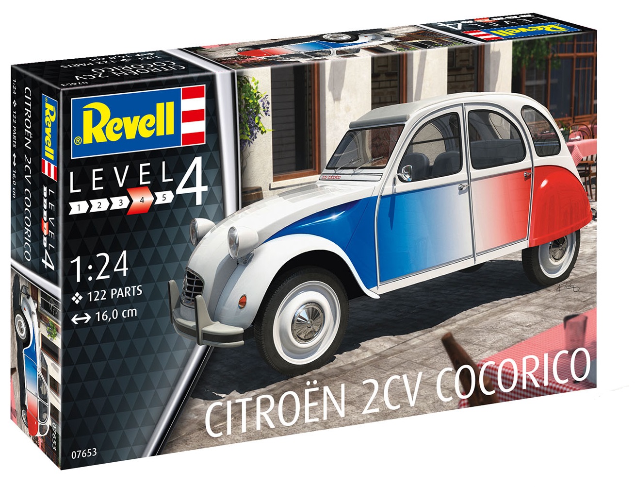     Citroën 2 CV Cocorico,  1:24, Revell 07653. # 1 hobbyplus.ru
