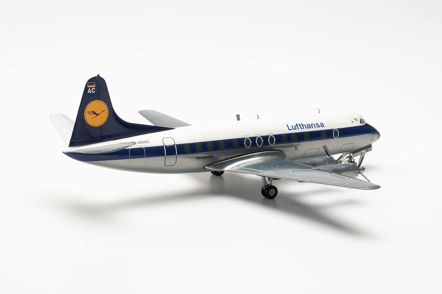   Vickers Viscount 800 Lufthansa, 1:200, herpa 572255. # 1 hobbyplus.ru