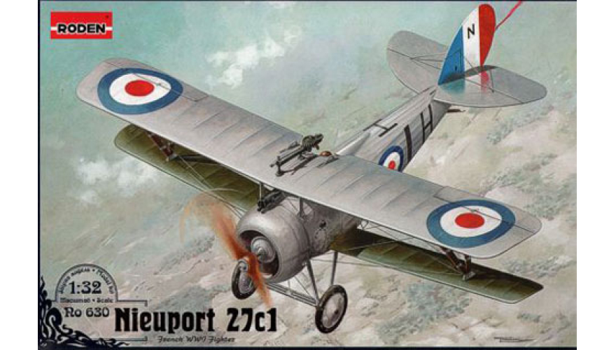    - Nieuport 27c1,  RODEN,  1/32, : Rod630