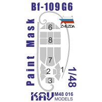 ���������� ����� �� ���������� Me Bf-109 G6 (������ 4816), ������� 1/48, ������������� KAV models, �������: M48 016