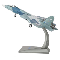       -57 (-50), ,  1:72.  28 . Model of the fifth-generation fighter aircraft of Russia Su-57 (T-50), metal, scale 1:72. Length 28 cm.